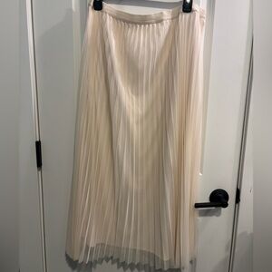 LC Lauren Conrad Cream Maxi Skirt